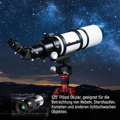 NEEWER 1,25" Plössl Teleskopokular, 46 Grad Weitwinkelobjektiv mit 32mm Brennweite, mehrfach beschic