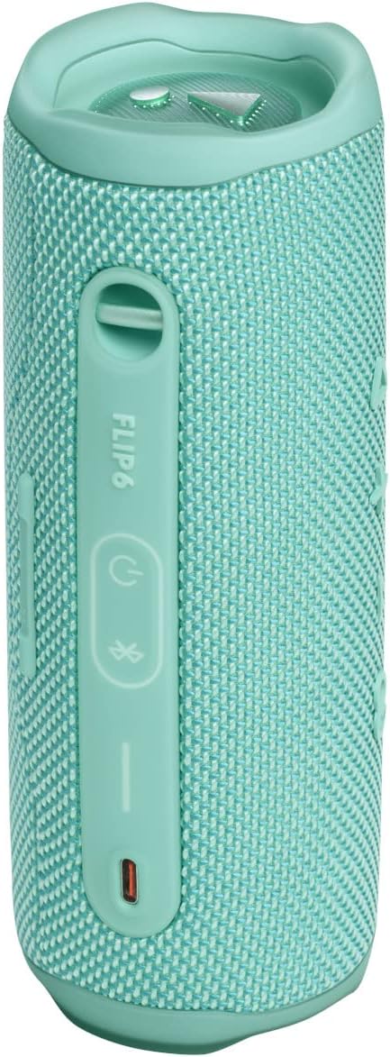 JBL Flip 6 Bluetooth Box in Blaugrün – Wasserdichter, tragbarer Lautsprecher mit 2-Wege-Lautsprecher