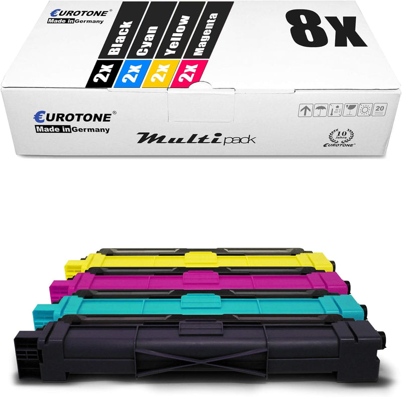 8X Müller Printware XXL Toner kompatibel für Brother DCP 9017 9022 CDW ersetzt TN-242/246 Set aus 8,