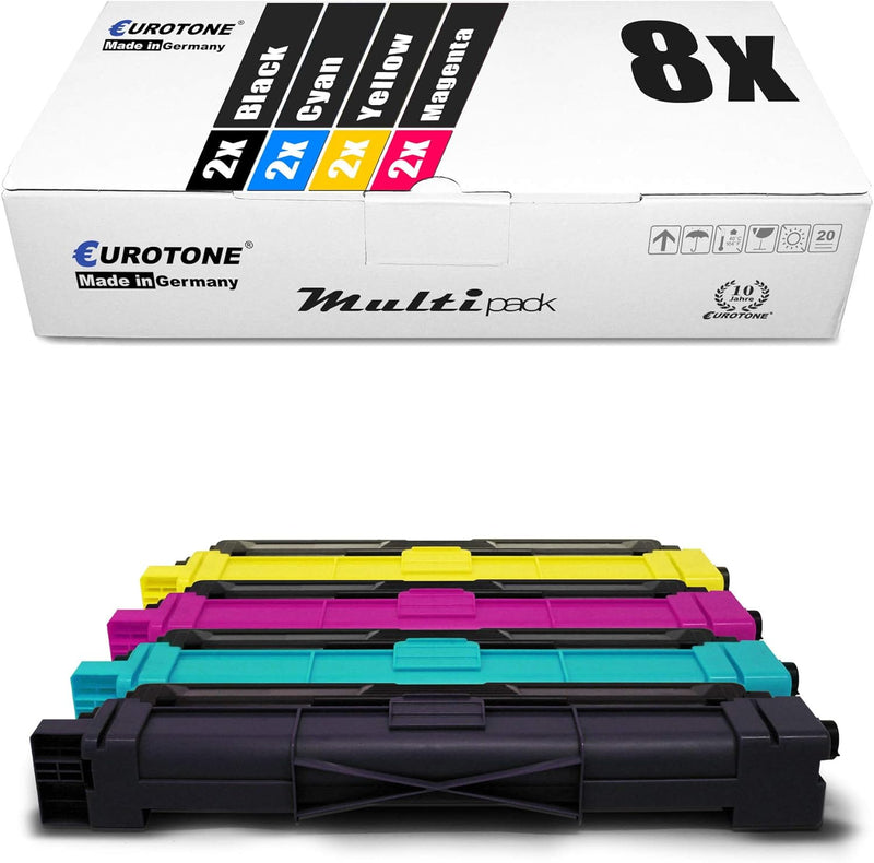 8X Müller Printware XXL Toner im Set für Brother DCP-L 3510 DCP-L 3550 CDW ersetzt TN-247K TN-247C T