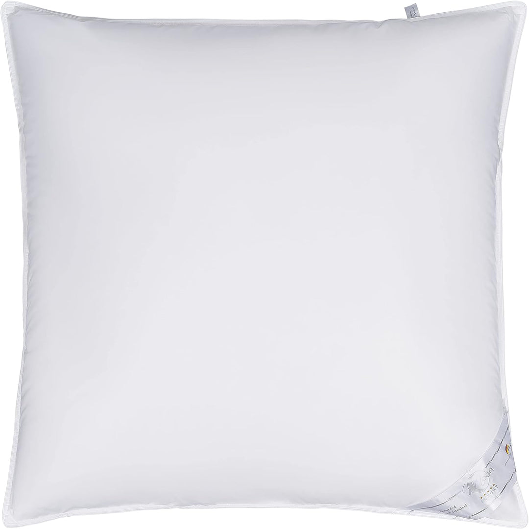 Moon Luxury Kopfkissen 3-Kammer Innenkissen ca. 80x80 cm - 800g - 90% Daunen und 10% Federn mit Trau