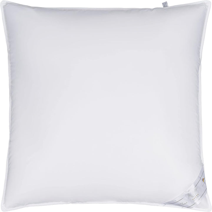 Moon Luxury Kopfkissen 3-Kammer Innenkissen ca. 80x80 cm - 800g - 90% Daunen und 10% Federn mit Trau