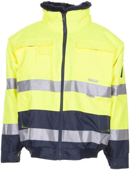 Planam Grösse 5XL Herren Warn-/Wetterschutz Comfortjacke 2-farbig gelb marine Modell 2047