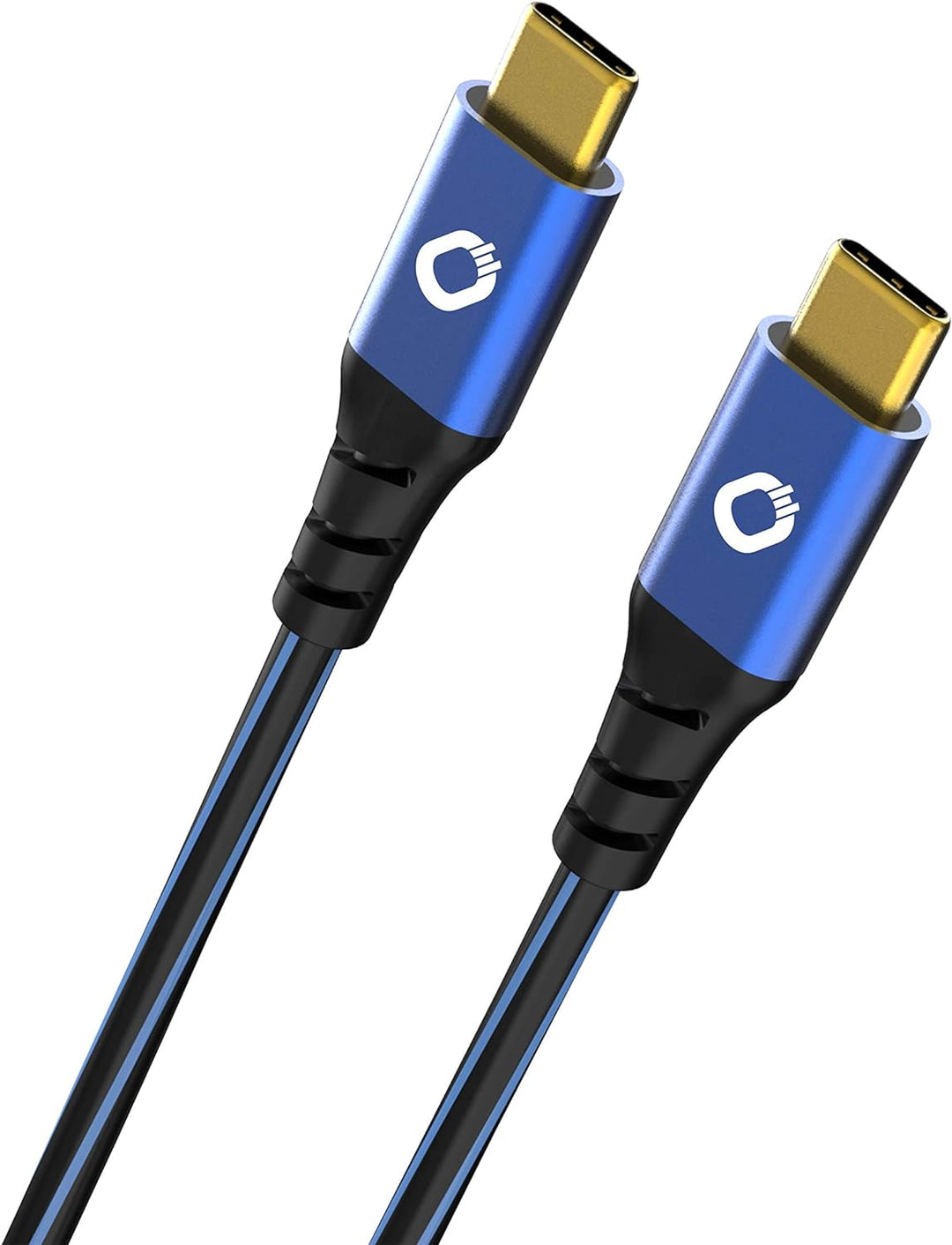 Oehlbach USB Plus CC - USB-Kabel für Smartphones 2 x Typ C 3.1 - PVC-Mantel - OFC, blau/schwarz - 50