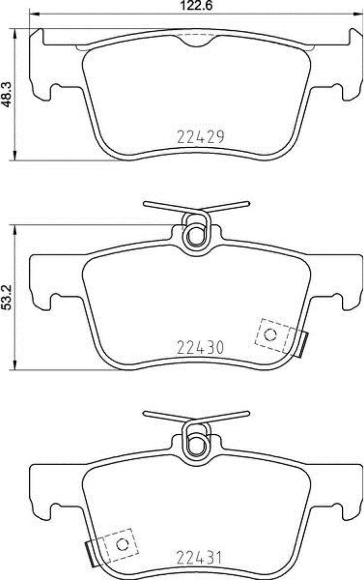 BREMBO P 28 089 Brake Pad