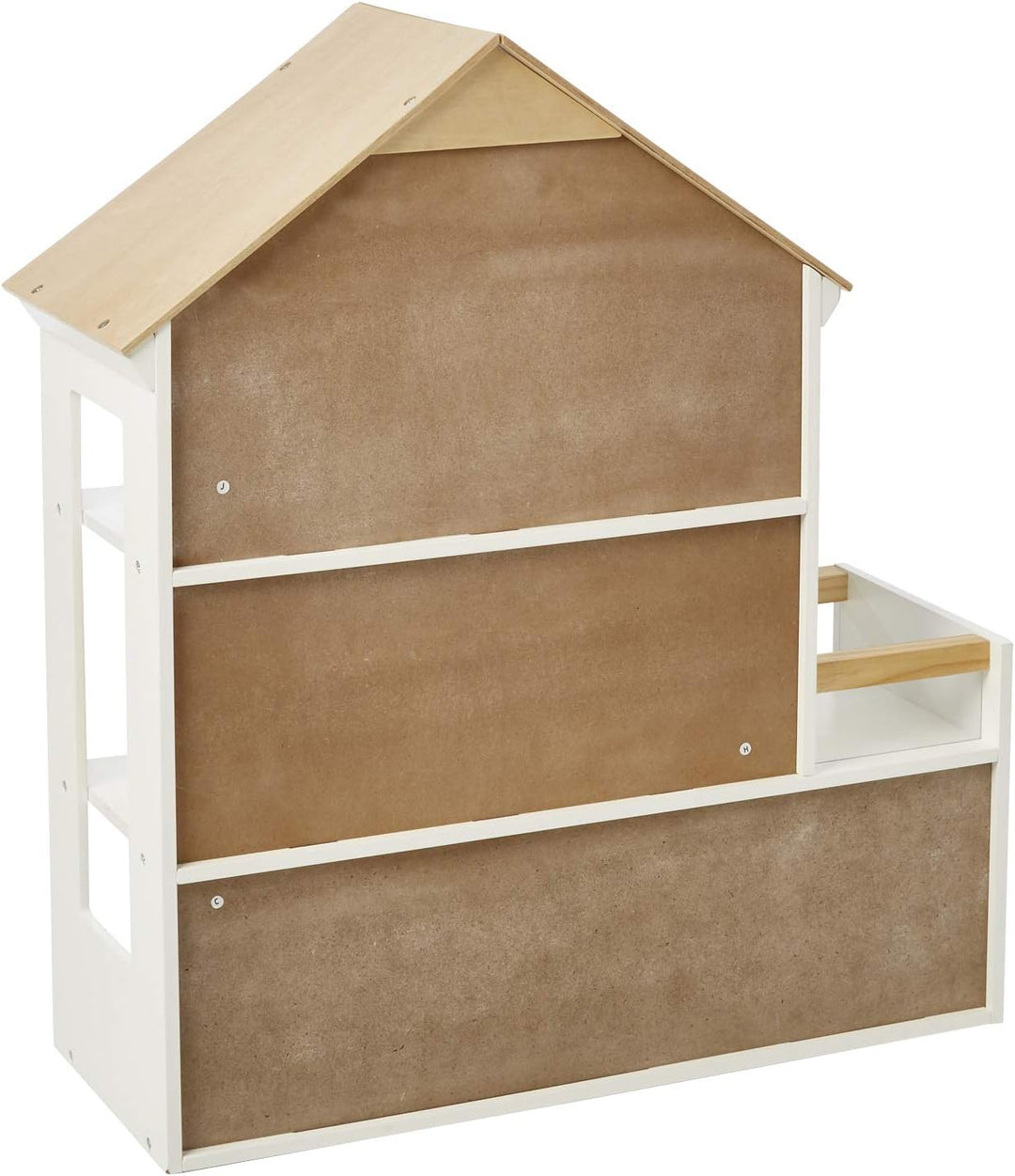 Vertbaudet Puppenhaus aus Holz, FSC® weiss/Natur ONE Size Einheitsgrösse Weiss/Natur, Einheitsgrösse