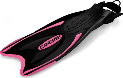 Cressi Palau Saf Fins Einstellbare Kurze Flossen zum Schwimmen und Schnorcheln Schwarz/Rosa Lange Fl