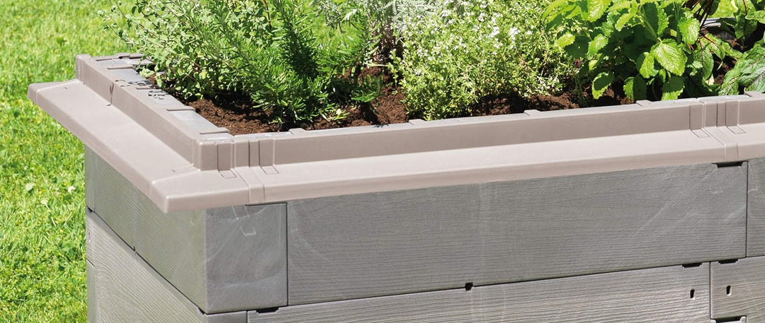 Juwel Schneckenkanten für Hochbeet Timber (6 Bausteine, Schneckenabwehr, für eine 3,6 m Umrandung, F