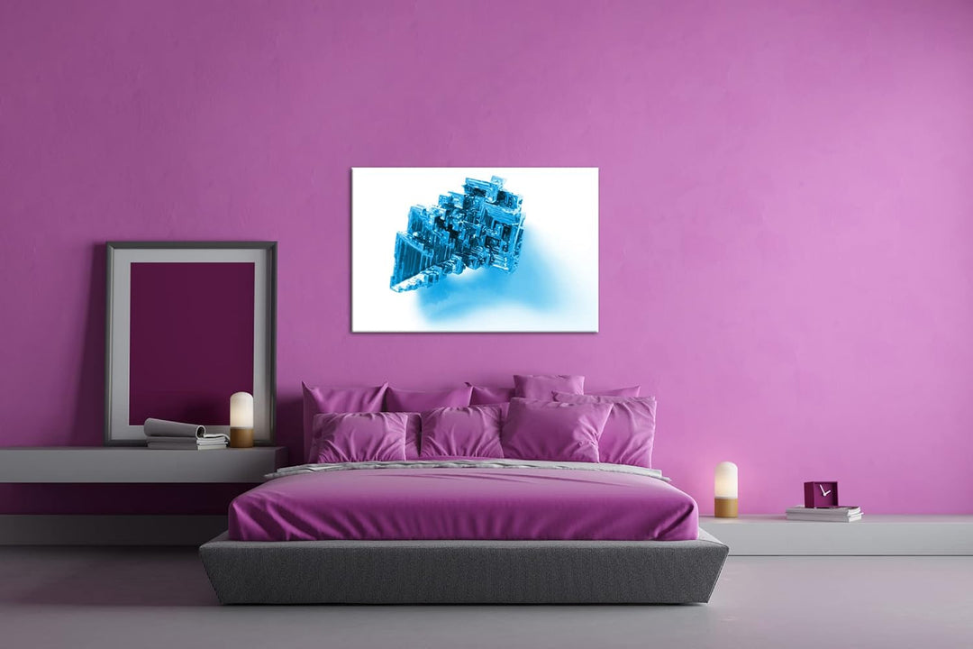 deyoli gemeinsames Anstossen mit Bier Format: 100x70 Effekt: Monocrome Blau als Leinwand, Motiv fert