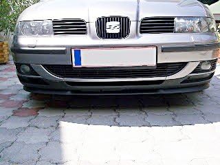 Cup Front Spoiler Lippe Schürze Ansatz ABS Lackierbar Schwarz
