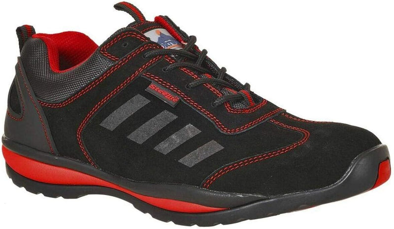 Portwest Steelite Lusum Sicherheits-Trainer S1P HRO, Grösse: 36, Farbe: Rot, FW34RER36 36 EU Rot, 36