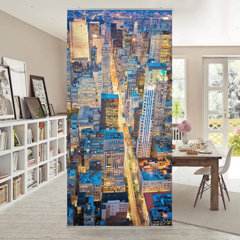 Bilderwelten Raumteiler Midtown Manhattan 250x120cm inkl. transparenter Halterung, inkl. transparent