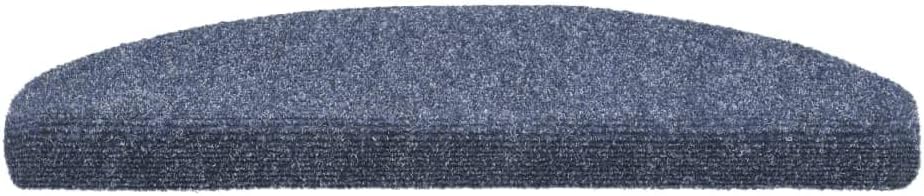 homiuse 15-TLG Selbstklebende Treppenmatten Nadelvlies 65x21x4 cm Blau Treppenstufen Matten Modern S