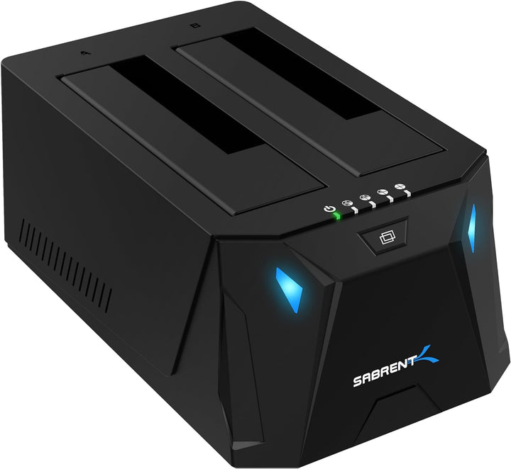 SABRENT SSD/HDD 2,5/3,5 Zoll Docking Station, festplatten gehäuse, USB 3.2 Gen1 offline Klon, sata z