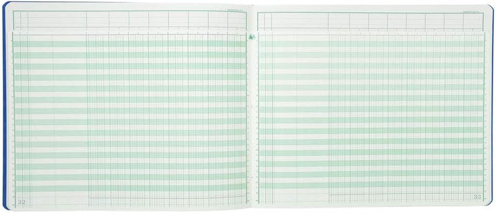 Exacompta 16080E Registerbuch 27x32 cm mit Kopfleiste 8 Spalten 80 Seiten Farben sortiert