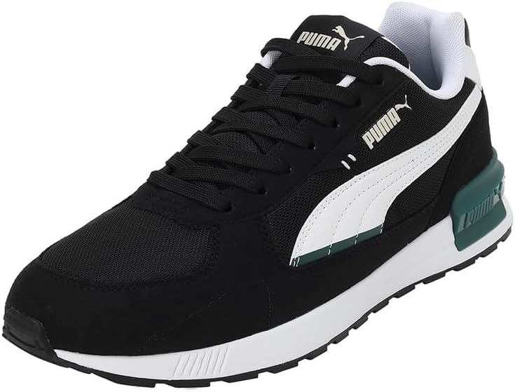 PUMA Unisex Graviton Sneaker 43 EU Puma Black Puma White Alpine Snow, 43 EU Puma Black Puma White Al