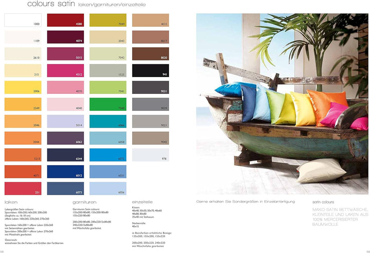 Fleuresse Colours Spannlaken, Uni-Mako-Satin, Terracotta, 100 x 200 cm Chili 100/200, Chili 100/200