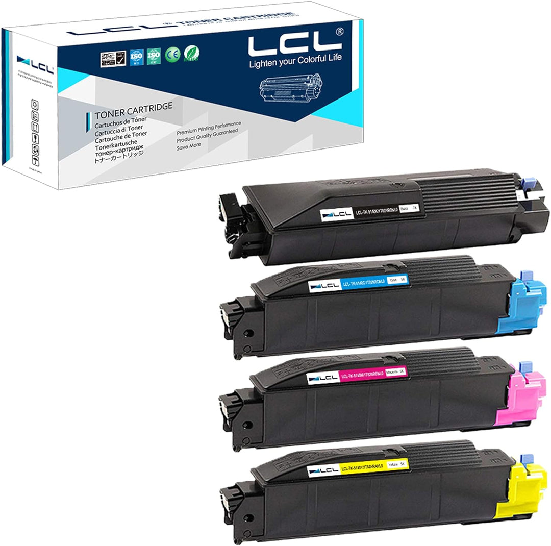 LCL Kompatibel Tonerkartusche TK5140 TK-5140 TK-5140K TK-5140C TK-5140M TK-5140Y 1T02NR0NL0 1T02NRCN