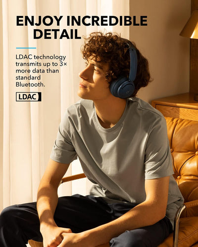 Soundcore Anker Bluetooth Kopfhörer Over-Ear, Q35 Kabellos, Multi-Modus Geräuschunterdrückung, LDAC