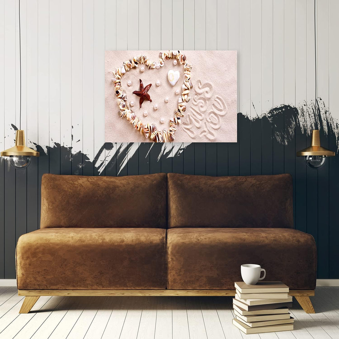 Feeby Bild auf Vlies Leinwand Maritimes Thema 90x60 cm Kunstdruck Modern Wandbilder Deko Flur Wohnzi