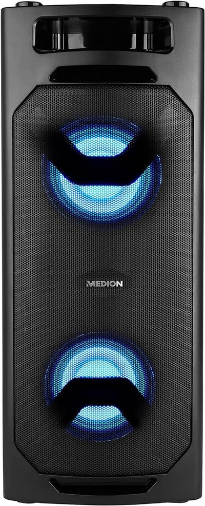 MEDION P67032 Party-Soundsystem (Partylautsprecher, Karaoke, Akku, UKW Radio, Bluetooth 2.1, Kompakt