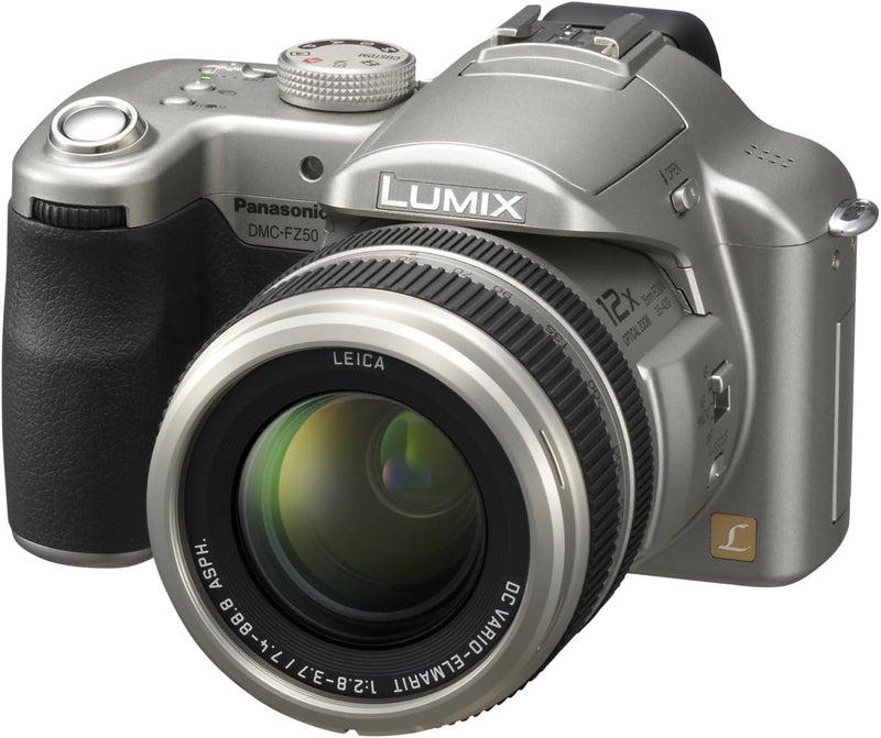 Panasonic Lumix DMC-FZ50 EG S Digitalkamera (10 Megapixel, 12-fach opt. Zoom, 5,1 cm (2 Zoll) Displa