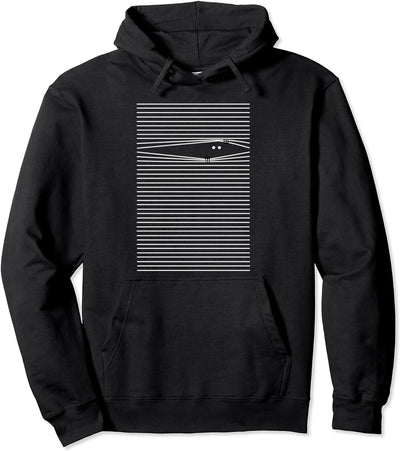 Creepy Spooky Blinds Man I'm Watching You Halloween Horror Pullover Hoodie