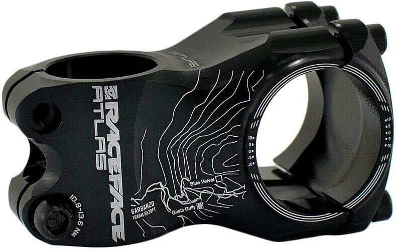 RaceFace Atlas 35 MTB Downhill Bike Fahrradvorbau 35 x 50 mm 0 Grad schwarz, RF1988