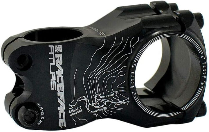 RaceFace Atlas 35 MTB Downhill Bike Fahrradvorbau 35 x 50 mm 0 Grad schwarz, RF1988
