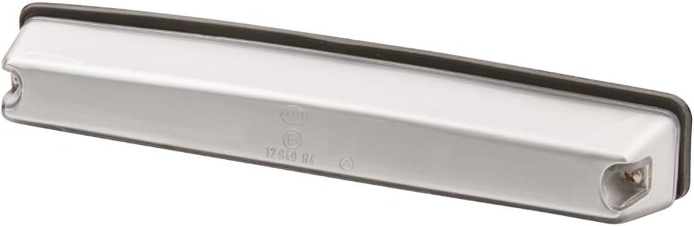 HELLA - Kennzeichenleuchte - Halogen - 12V - Anbau/Schraubanschluss - Lichtscheibenfarbe: glasklar -