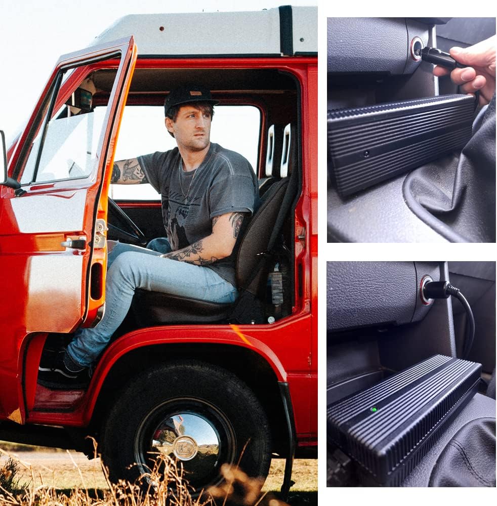 Enerpower DC-DC Kfz Ladegerät 12V-24V Li-Ion auf 29,4V 3A XLR-3, DC Rundstecker für Wohnmobile, Boot