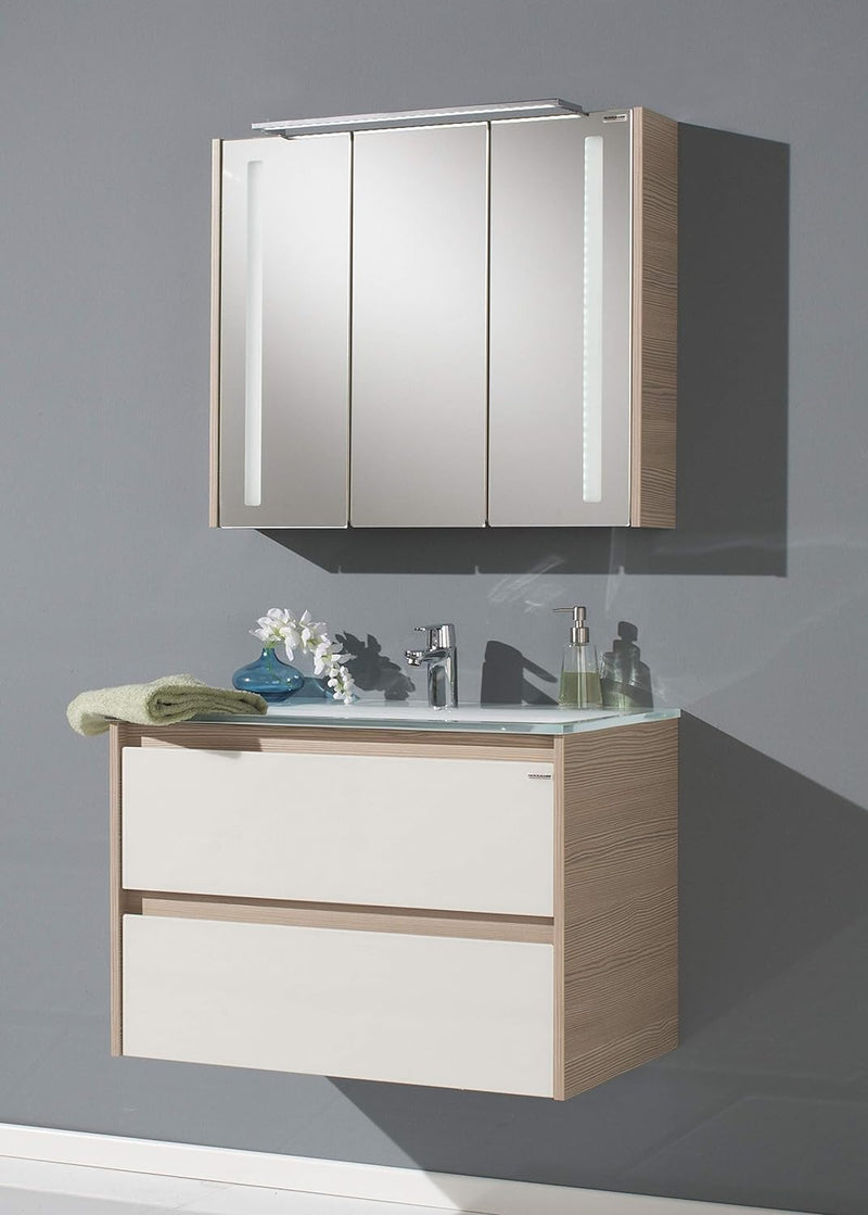 FACKELMANN LED-Aufsatzleuchte für Spiegelschrank SCENO / Masse (B x H x T): ca. 56 x 2 x 10 cm / hoc