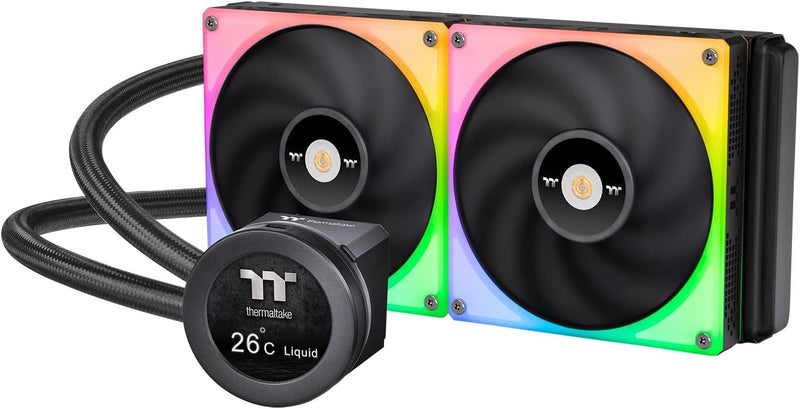 Thermaltake TOUGHLIQUID Ultra 280 RGB CPU Liquid Cooler All-In-One 280mm ARGB Ultra Serie Black, 280