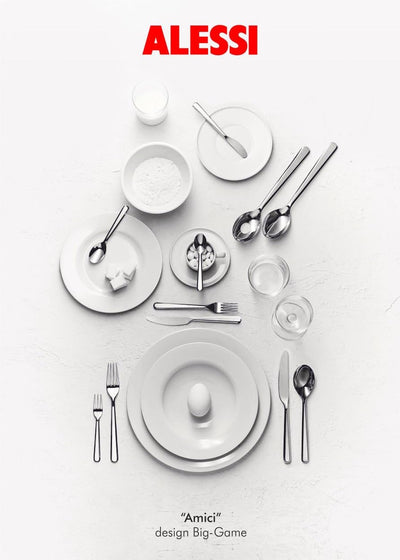 Alessi BG02S5 Amici, Edelstahl 18/10, Silber