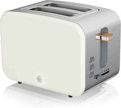 Swan Nordic Digitale Mikrowelle 20 l, 6 Betriebsstufen, 800 W Leistung, 30 Minuten Timer, Weiss matt