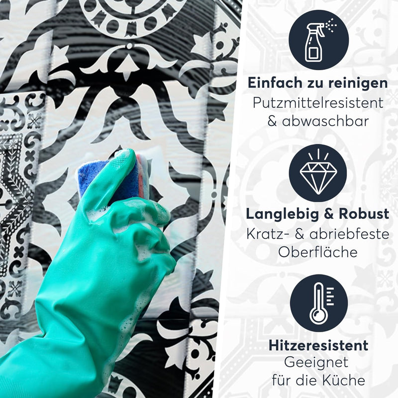 CREATISTO Mosaik Klebefliesen Stickerfliesen Fliesenfolie - Aufkleber Folie für Fliesen I Stickerfli