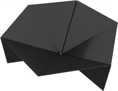 Feuerschale Feuerstelle Garten Terrasse Modern Lagerfeuer Stahl 69,2x60,5x22,5cm