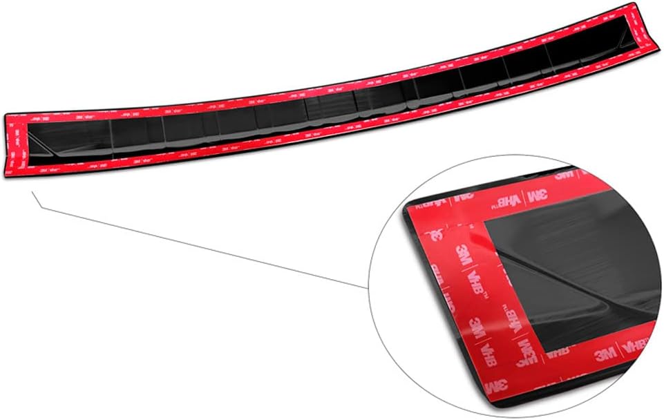 Avisa Schwarz Edelstahl Heckstossstangenschutz kompatibel mit Mercedes C-Klasse W206 Kombi 2021- 'Ri