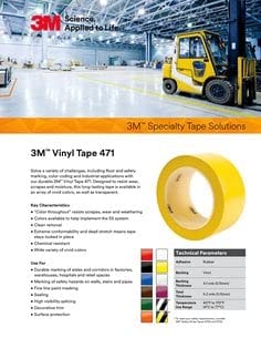 3M 471 Hochwertiges Weich-PVC-Klebeband, 19 mm x 33 m, Rot (48-er Pack) Markierungsband, Hochwertig
