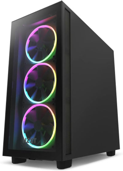 NZXT F120 RGB Fans - RF-R12SF-B1 - Erweiterte Anpassung der RGB-Beleuchtung – Flüsterleise Kühlung –