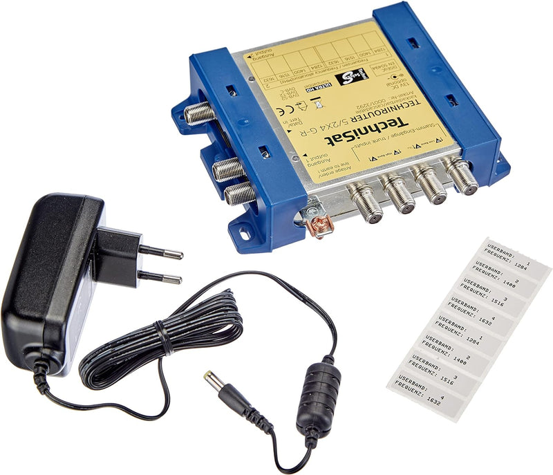 TechniSat TECHNIROUTER 5/2x4 G-R, Einkabellösung / Verteiler für zwei Kabelstränge, für 1 Orbit-Posi
