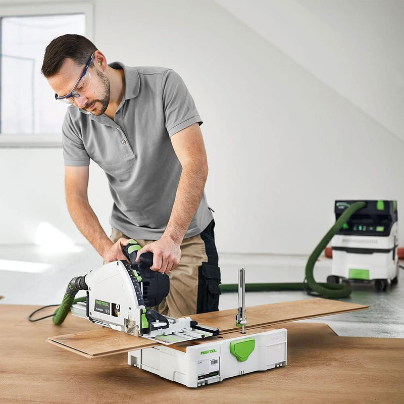 Festool Tauchsäge TS 60 KEBQ-Plus-FS (mit Kreissägeblatt, Sichtfenster, Splitterschutz, Innensechska