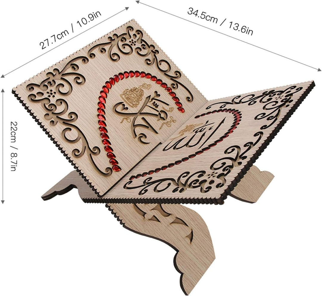 Koran Buchhalter, Koran Stand, Carving Desktop Home Dekoration für Anbetung Schrift Bücherregal Lese