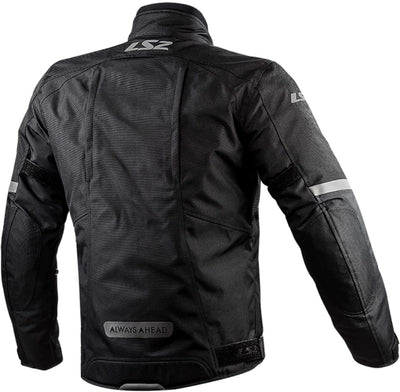 LS2 Serra EVO Man Jacket Grey 3XL XXL Schwarz, XXL Schwarz