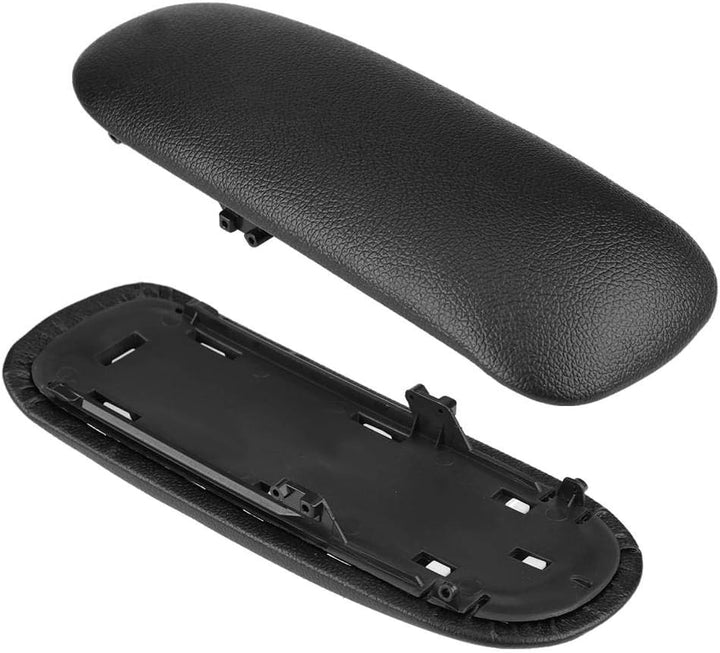 EVGATSAUTO Mittelkonsole, Kunstleder & Kunststoff Schwarz Mittelkonsole Armlehne Deckel Abdeckung