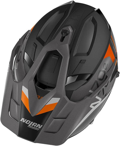 Nolan N70-2 X Bungee N-Com Helm XL (62) Schwarz Matt/Orange, XL (62) Schwarz Matt/Orange