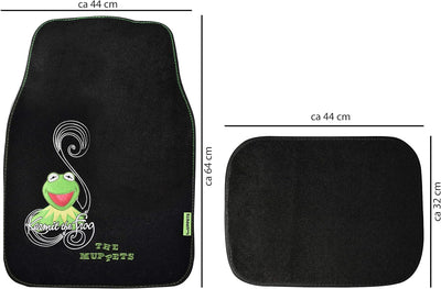 The Muppets Auto Fussmatten Set Bestickt 4-teilig, Auto Teppich universal, Automatte rutschfest, Sto