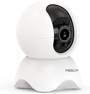Foscam X3 IP-Kamera, 3MP, WiFi/LAN, P/T Sicherheit mit menschlicher Erkennung AI, kompatibel mit Ale