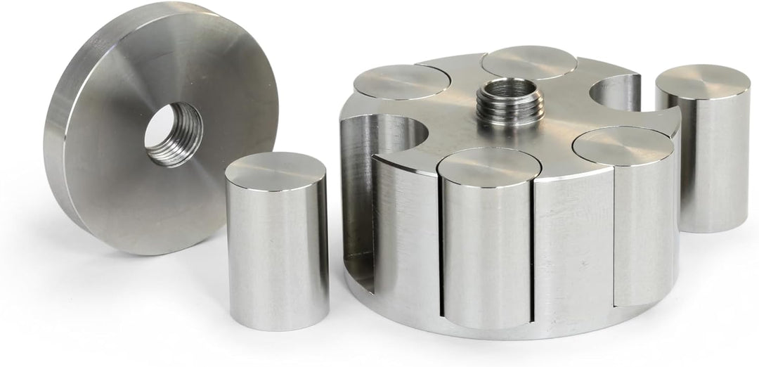 Dynavox Plattenspieler-Stabilizer PST450, hochwertiges Schallplattengewicht aus Edelstahl, anpassbar