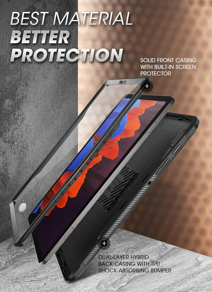 SUPCASE Hülle für Samsung Galaxy Tab S7 Plus / S8 Plus (12.4'') Case 360 Grad Schutzhülle [Unicorn B
